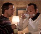 Christmas Vacation Glass Moose Mug