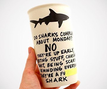 Mature Monday Shark Travel Mug Mature Monday Shark Travel Mug