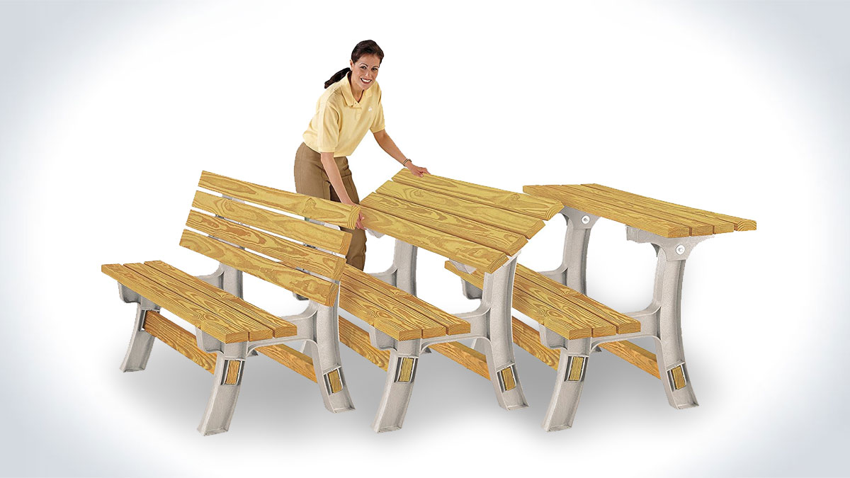 Flip Top Convertible BenchTable Flip Top Convertible BenchTable