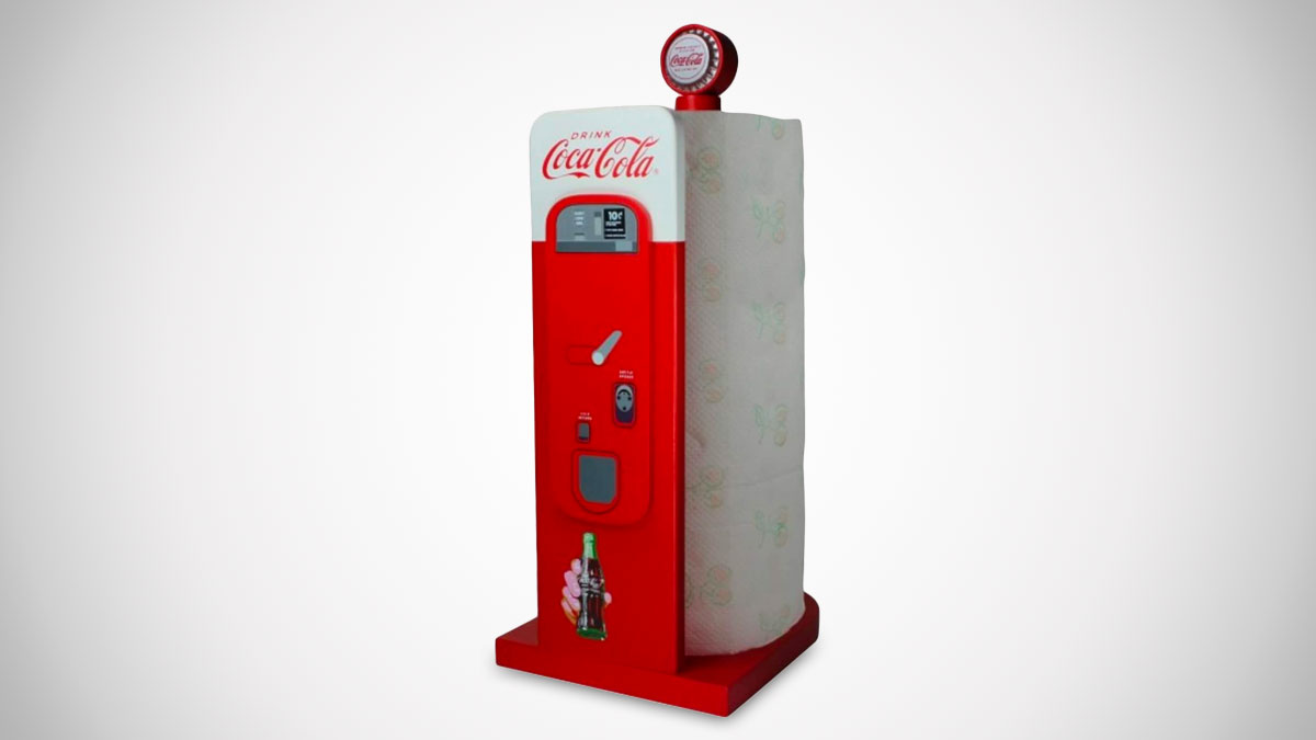 Retro Coca-Cola Vending Machine Paper Towel Holder Retro Coca-Cola Vending Machine Paper Towel Holder