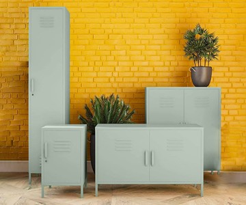 REALROOMS Metal Locker Storage Cabinets REALROOMS Metal Locker Storage Cabinets
