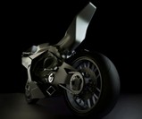 Hybrid Race Replica Motorcycle - 3/4 View