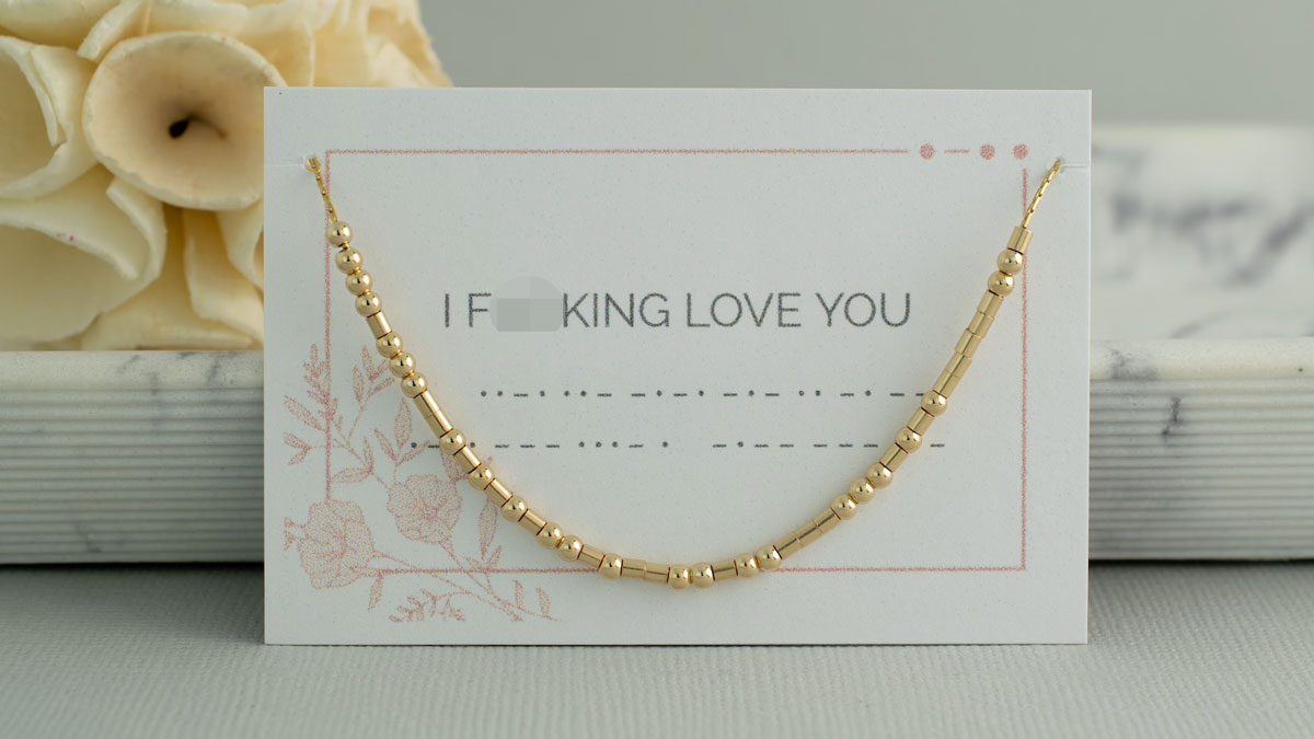 I F**king Love You Morse Code Necklace I F**king Love You Morse Code Necklace