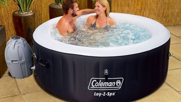 Scrimp: SaluSpa Miami 4-Person Inflatable Hot Tub Scrimp: SaluSpa Miami 4-Person Inflatable Hot Tub
