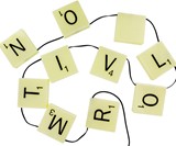 Scrabble Customizable Letter Tile String Light