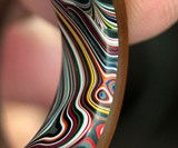 Fordite & Vintage Westinghouse Micarta Ring