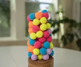 The Fuzzies Pom Pom Ball Stacking Tower Game