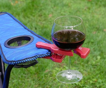 WineGrasp Clip-On Wine Glass Holder WineGrasp Clip-On Wine Glass Holder