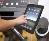 Cup Holder iPad Stand on Treadmill