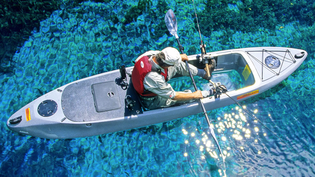 Caribe Clear Bottom Fishing Kayak Caribe Clear Bottom Fishing Kayak