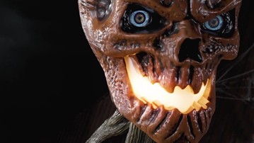 12' Inferno Pumpkin Skeleton with LCD Eyes 12' Inferno Pumpkin Skeleton with LCD Eyes