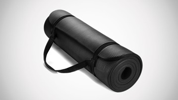 HemingWeigh 1/2" Extra Thick Yoga Mat with Carrying Strap