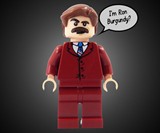 Ron Burgundy LEGO Minifigure