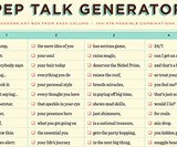 Pep Talk Generator Poster