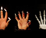 Melting Bloody Hand Candle