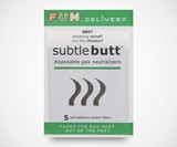 Subtle Butt Disposable Gas Neutralizers