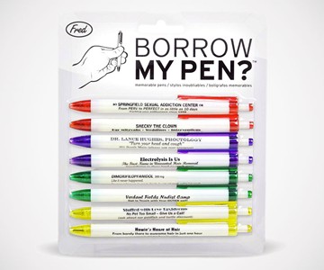 Borrow My Pen Subversive Pen Set