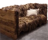 Icelandic Wool & Reclaimed Oak Chewbacca Sofa
