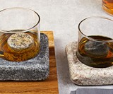 Whiskey-Chilling Granite Coaster Set