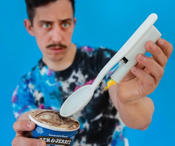 The Sizzling Scooper for Too-Hard Ice Cream