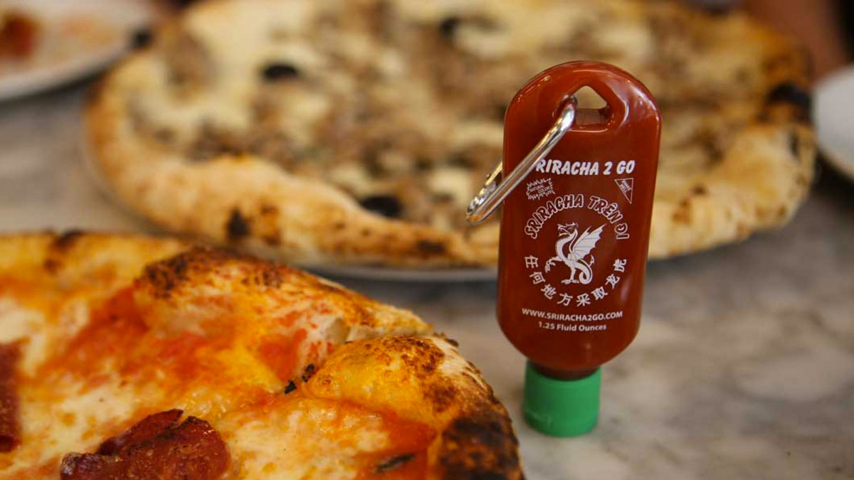 Refillable Sriracha Keychain