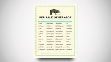 Pep Talk Generator Poster Pep Talk Generator Poster