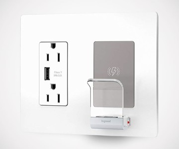 Legrand Radiant Qi Wireless Wall Outlet Charger Legrand Radiant Qi Wireless Wall Outlet Charger