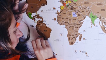 Where I've Been Scratch-Off Map