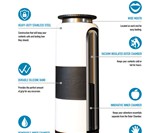 FLPSDE Dual-Chamber Water Bottle