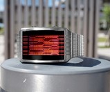 Kisai Online LCD Watch - Red/Silver