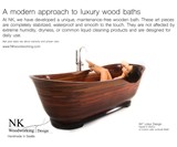 NK Woodworking Wood Bathtubs