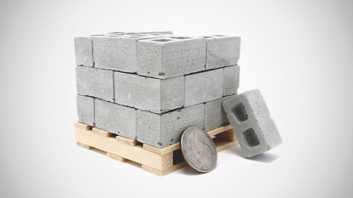 Mini Materials Miniature Cinder Blocks Mini Materials Miniature Cinder Blocks