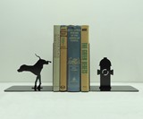 Dog & Fire Hydrant Bookends