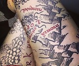 Middle Earth Map Leggings