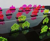 Space Invader Chess Set