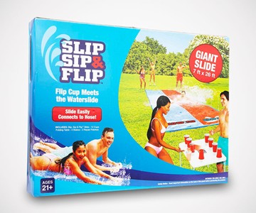 Slip, Sip & Flip - Flip Cup Meets the Waterslide
