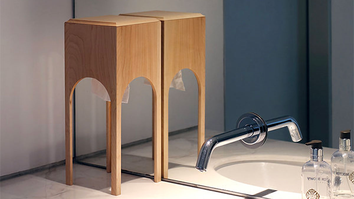 Upside Down Wooden Tissue Box & Storage Shelf Upside Down Wooden Tissue Box & Storage Shelf