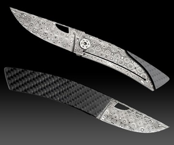 Damascus Pocket Knife Damascus Pocket Knife