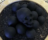 Skull Gas Fireplace Logs