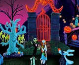 Nightmare Before Christmas Black Light Village