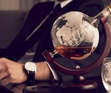 Ship in a Globe Whiskey Decanter