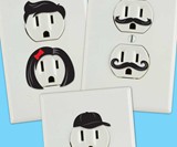 Electrical Power Outlet Stickers