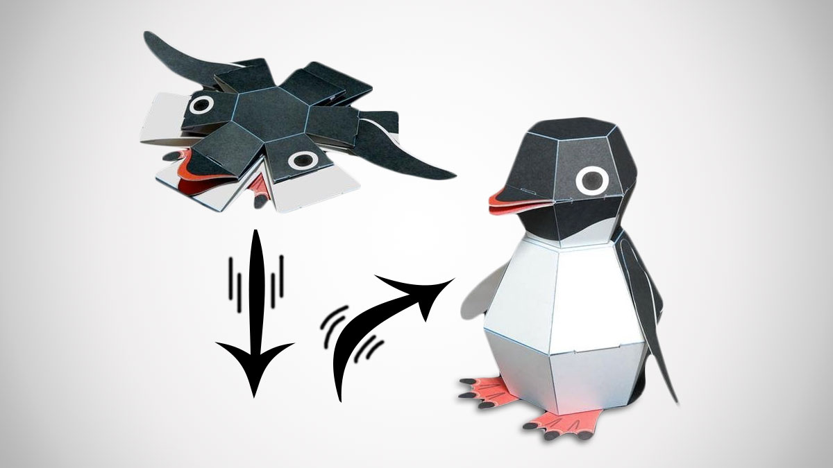 Penguin Bomb Pop-Up Paper Craft Kit Penguin Bomb Pop-Up Paper Craft Kit