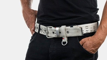 Filorosso Reclaimed Fire Hose Belts Filorosso Reclaimed Fire Hose Belts