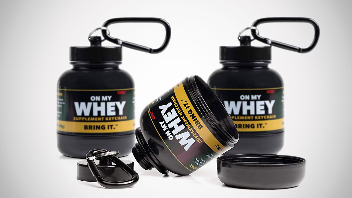 Portable Protein & Supplement Powder Keychains
