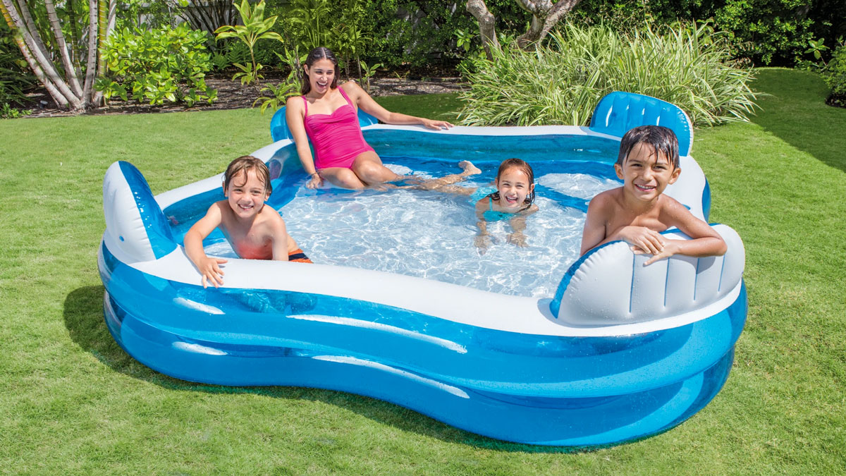 Backyard Inflatable Pool with Seats Backyard Inflatable Pool with Seats