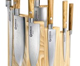 Boker Stairstepping Wood Magnetic Knife Block