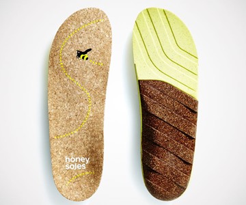 Honey Soles - Natural Cork Shoe Insoles Honey Soles - Natural Cork Shoe Insoles