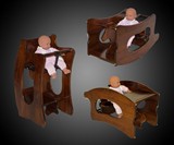 3-in-1 Amish High Chair