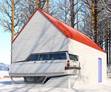 Volvo 240 Winter Cabin